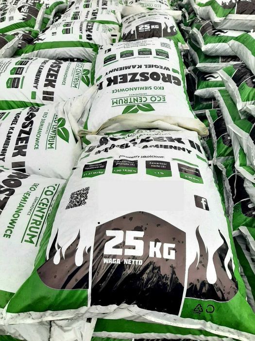Węgiel Groszek II (Ekogroszek) pakowany 25 kg 100% POLSKI, PROMOCJA!