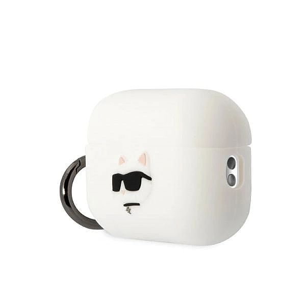 Etui Karl Lagerfeld Silicone Choupette Head 3D na AirPods Pro 2 - biał