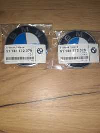 Emblematy znaczek BMW 82mm, 74mm komplet przód + tył E46, E39