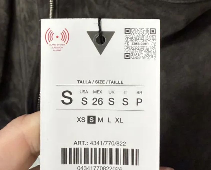 Серая куртка замш Zara 4341/770 размер XS и S в наличии Киев