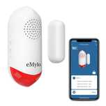 EMylo Czujnik Drzwi Okien WiFi z Alarmem 120 dB i Lampką LED