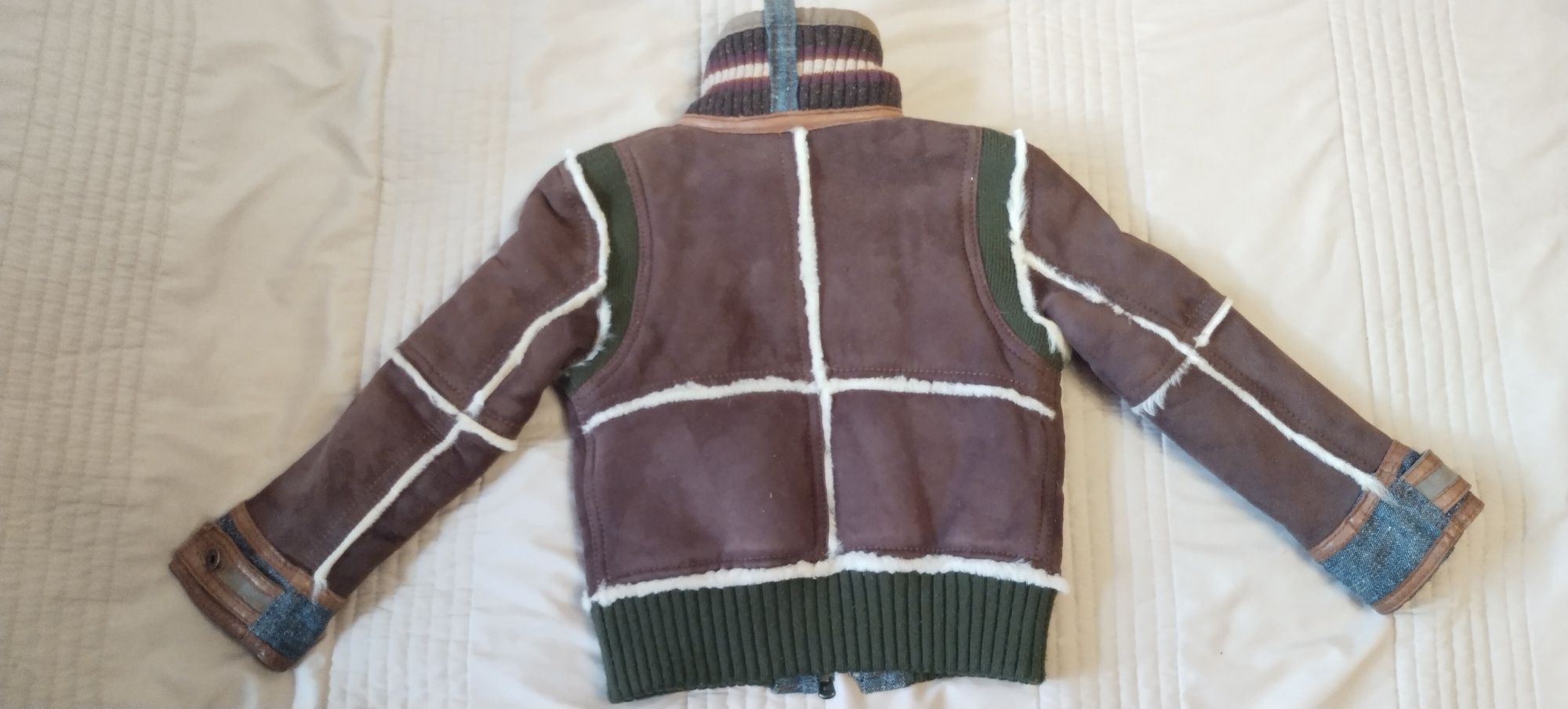 Натуральная дублёнка, куртка, овчина,Dolce & Gabbana,оригинал 2-4года