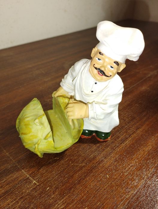 Chefe suporte de guardanapos porcelana