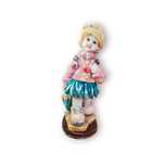 Estatueta Decorativa Menina Resina Pintada à Mão – 27 cm