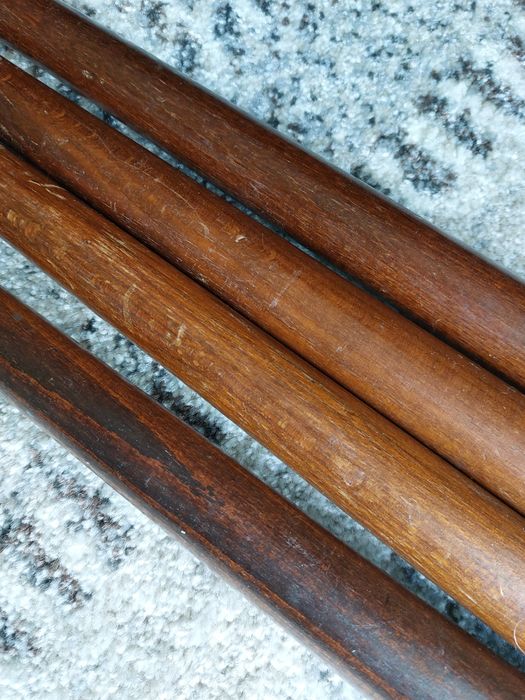 Drewniane nogi PRL stół vintage drewno