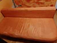 Sofa z funkcją spania pomarańczowa Agata Meble trzyosobowa