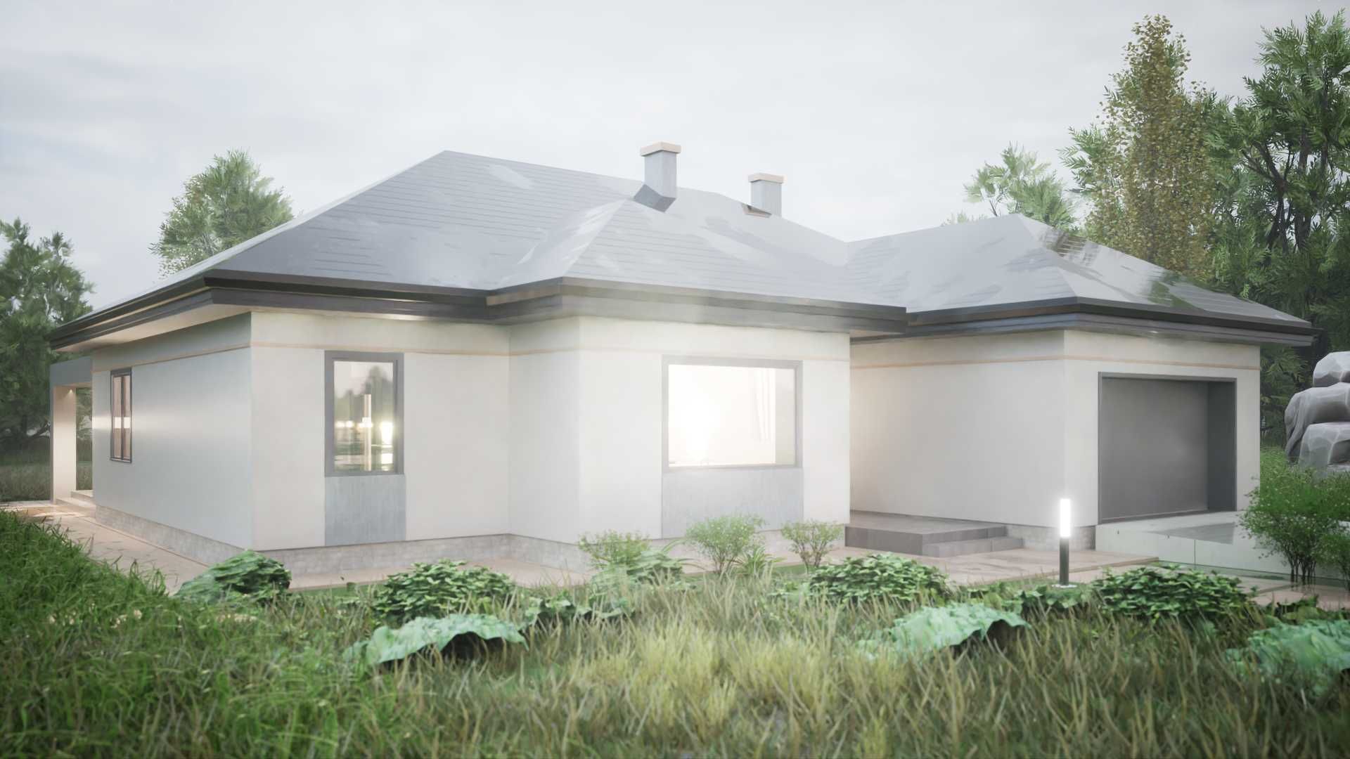 PROJEKT DOMU INDYWIDUALNY - Biuro Projektowe Architekt, projekty domów