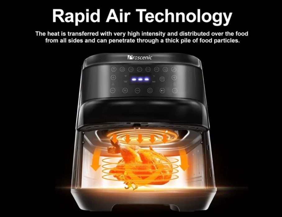 Fritadeira sem Óleo Air Fryer Proscenic T21 5,5L com Wi-Fi App novo