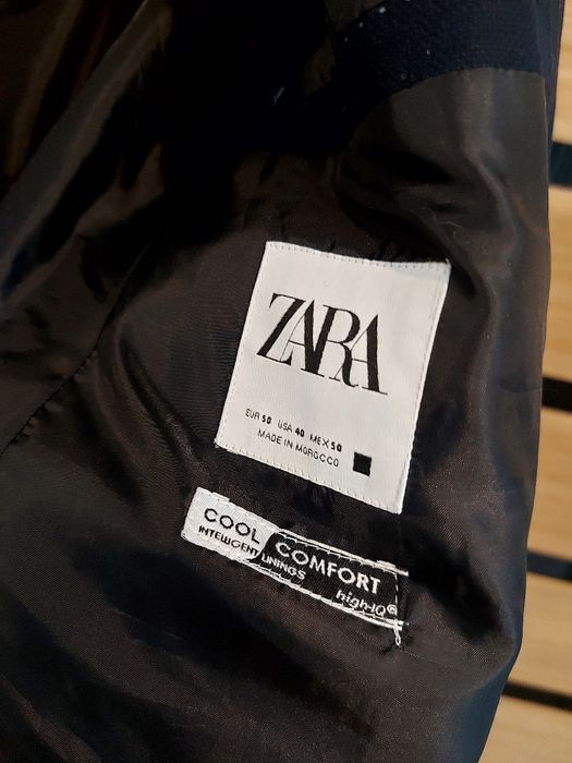 Marynarka męska młodzieżowa roz 50 roz S M granatowa Zara Man