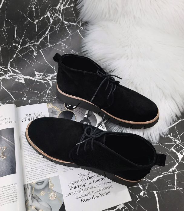 Демісезонні жіночі чоботи / классические ботинки замша