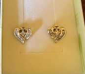 Kolczyki brylanty diamenty 0.25ct, pr.585 certyfikat