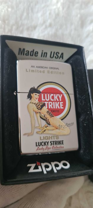 Zapalniczka Zippo LUCKY Strike Jo-Ann 2006r. Nowa