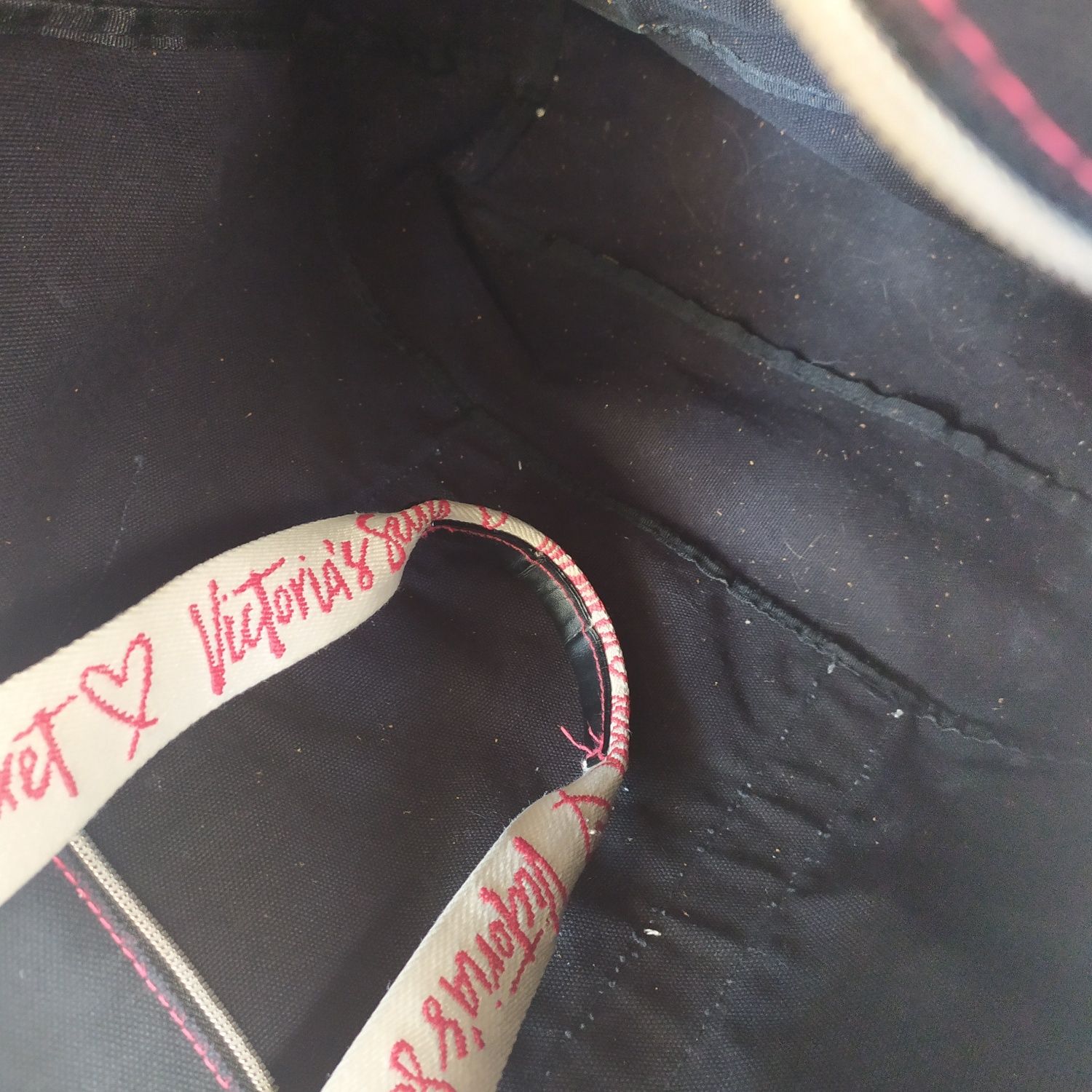 Torba tekstylna Victoria Secret czarna