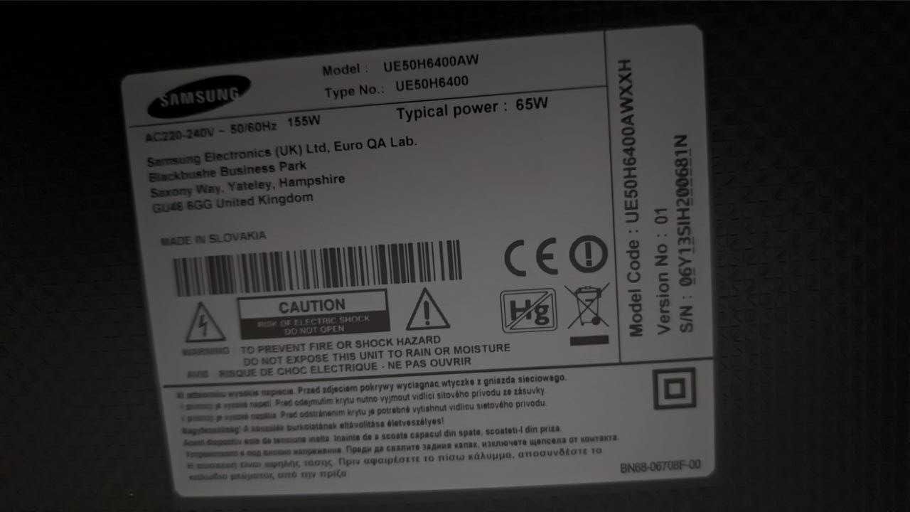 Samsung ue50h6400