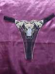 Stringi damskie ultra cienkie motyl