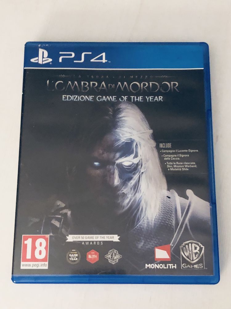 Shadow of mordor gotye game of the year edycja gra na ps4 cień mordoru