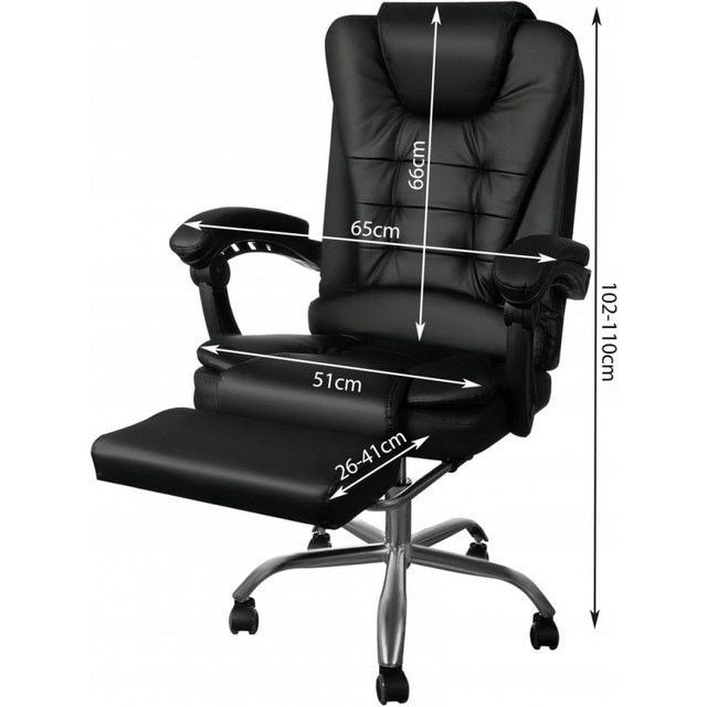 Комп'ютерне офісне крісло BOSS з підставкою для ніг Крісло