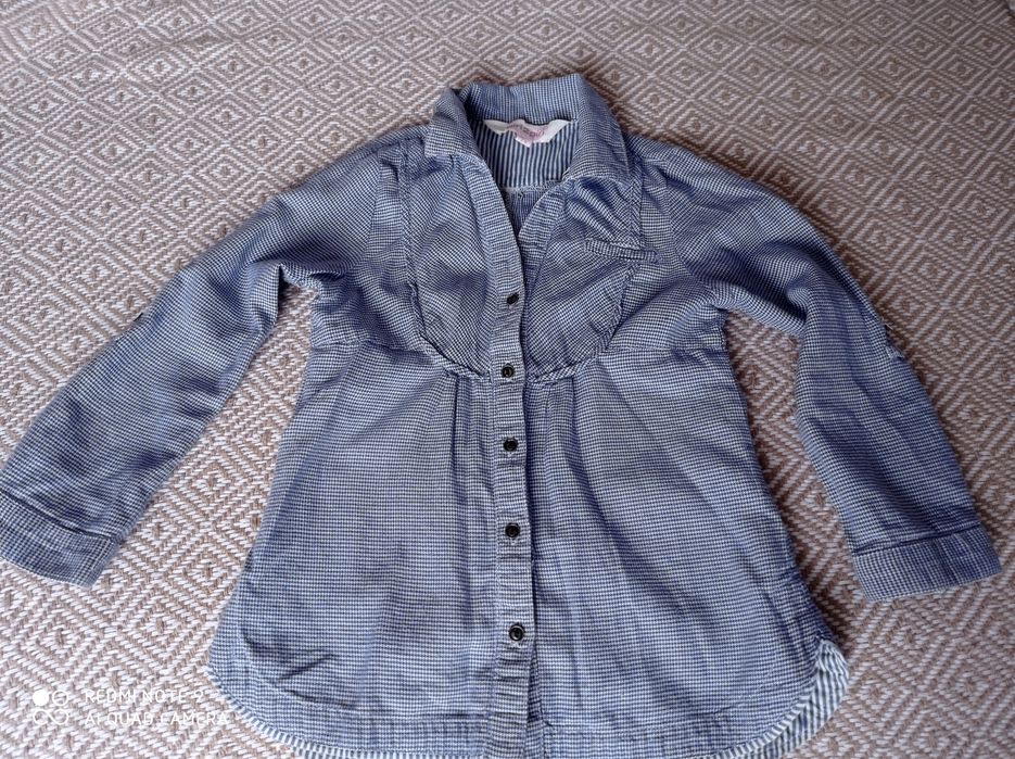 Koszula dziewczęca w kratkę