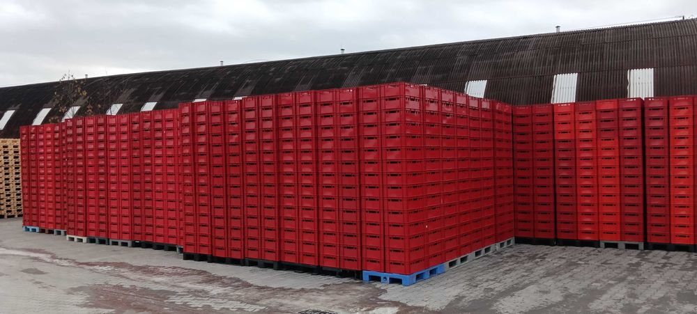 Pojemniki EURO E2 czerwone - NOWE