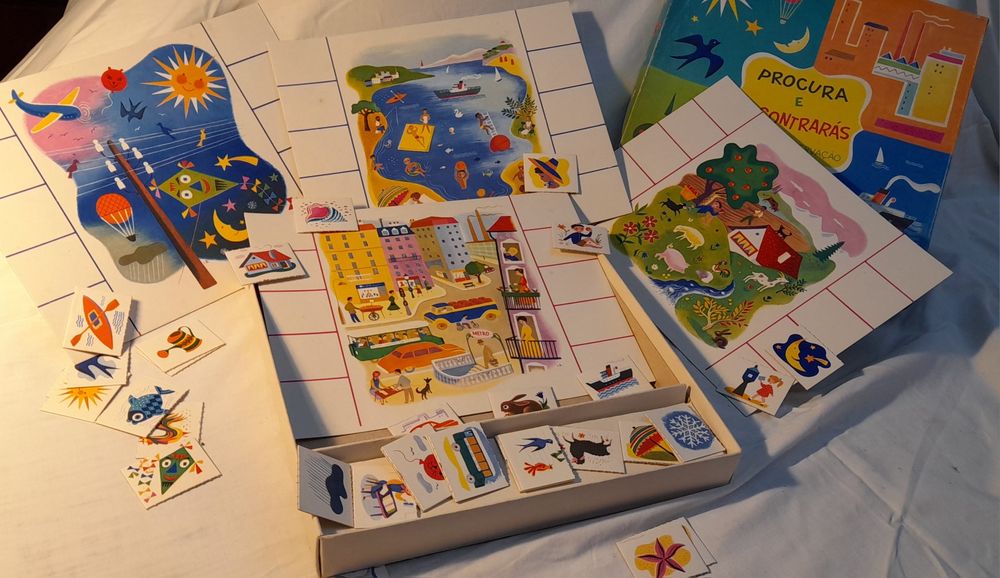 Loto "Procura e Encontrarás" jogo educativo anos 70