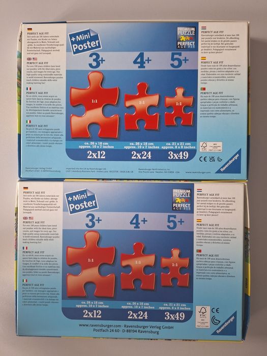 Zestaw puzzli Ravensburger 4+
