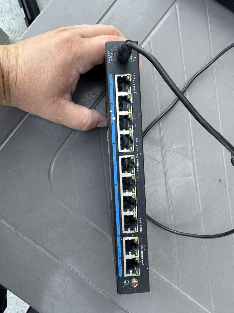 POE комутатор ATIS PoE-1010-8P/250m/8L робочий