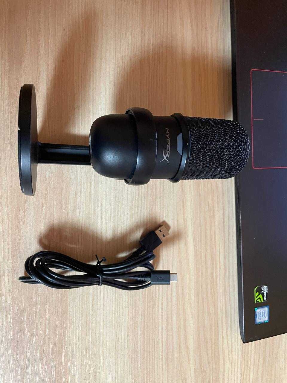 Игровой USB микрофон/ для стриминга, подкастов HyperX SoloCast Black