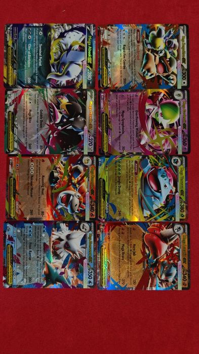 mega Evolution Pokemon tcg kary ex 8 sztuk