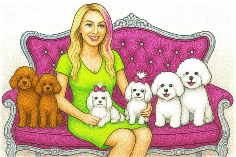 maltańczyk samiec z rodowodem FCI  - dorosły- koreańskie linie