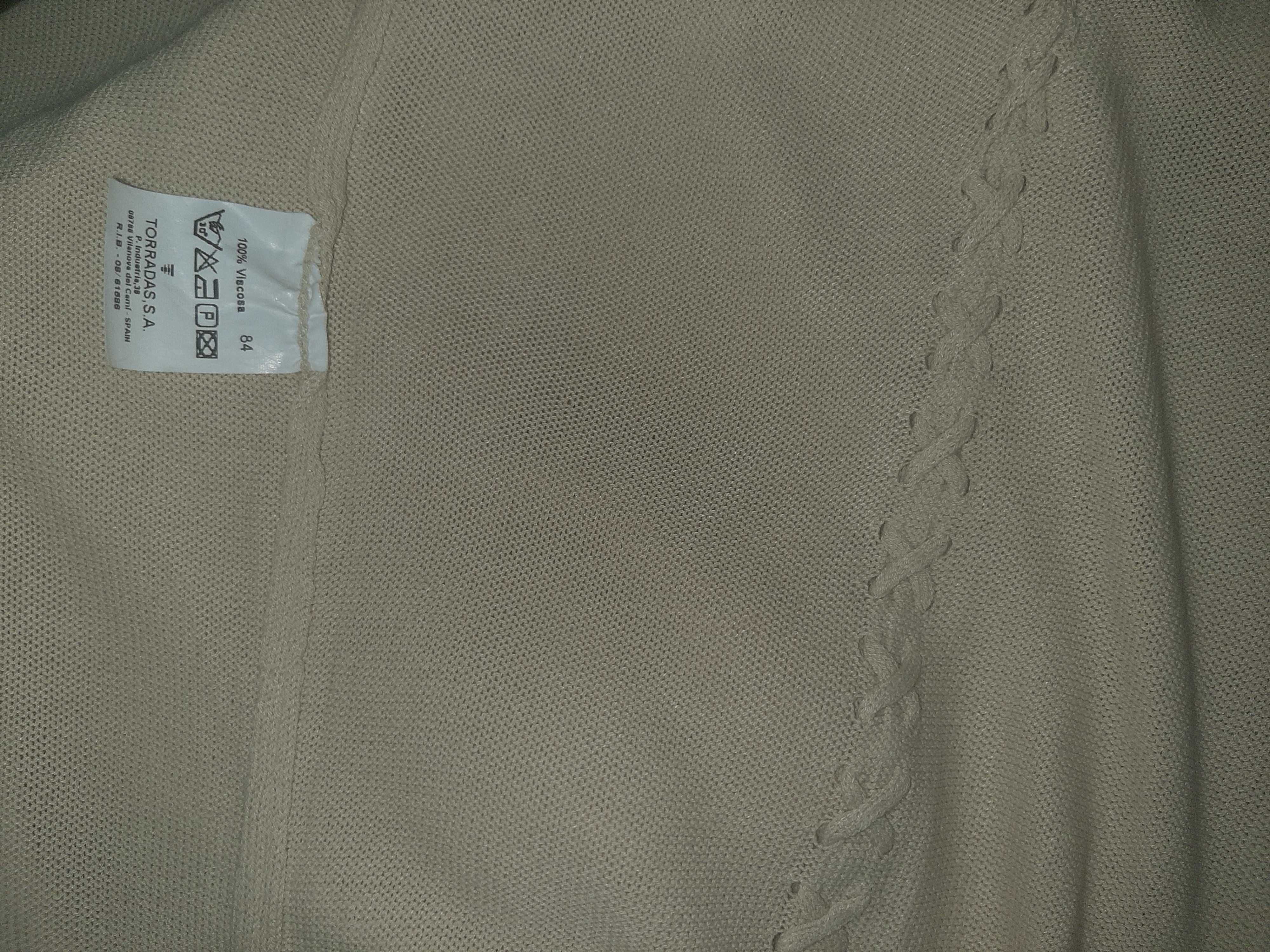 Conjunto casaco e top 100% viscose Torradas
