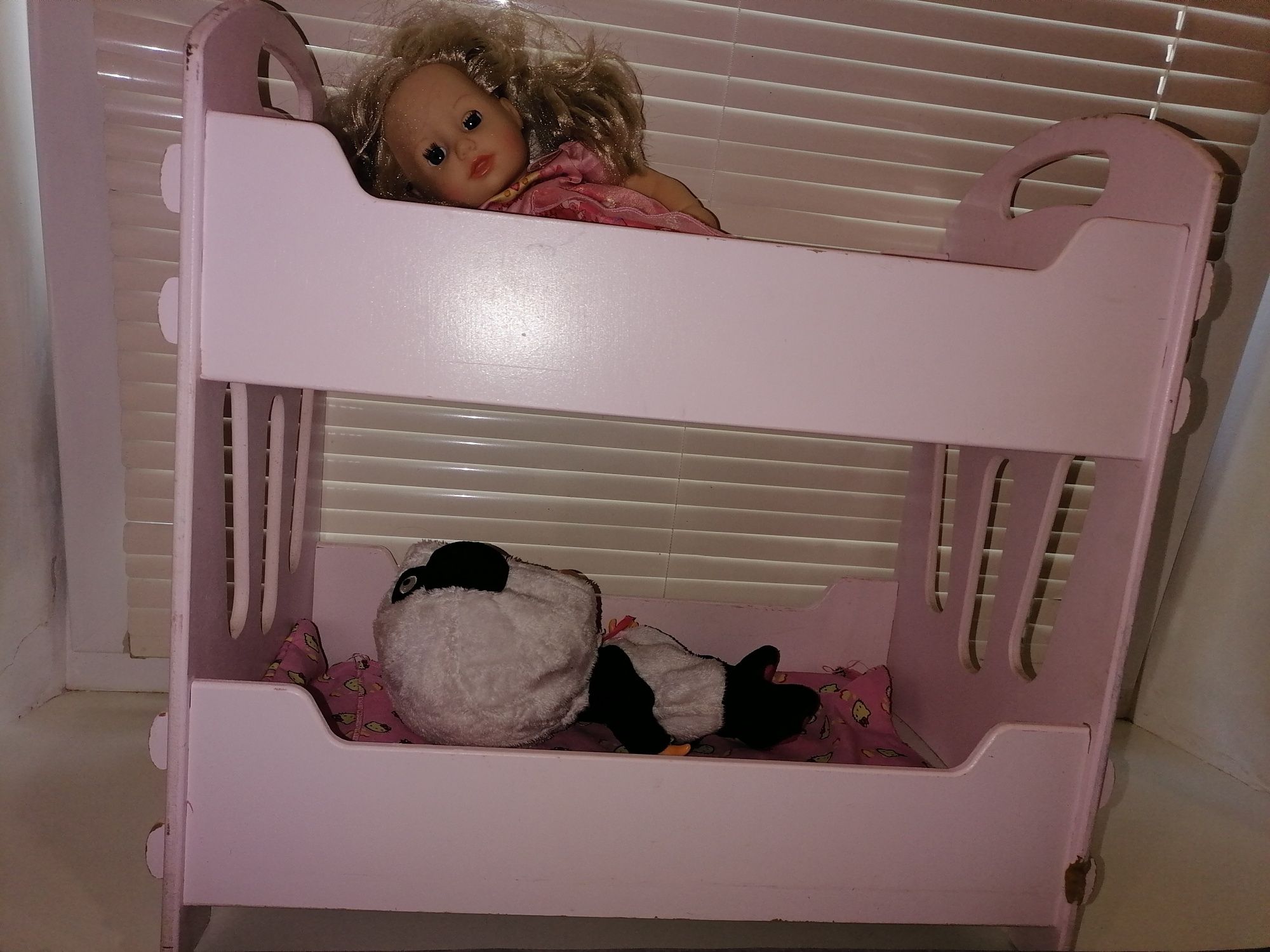 Кроватка,двоповерхове ліжко для пупсів, ляльки