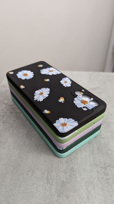 Противоударный чехол Samsung S21 FE Чохол Софт Тач з візерунком