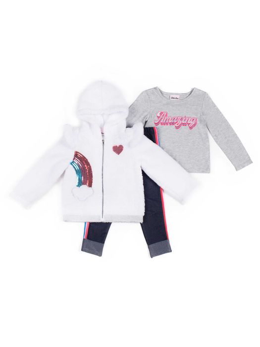 Новый спортивный костюм: плюшевая куртка, реглан, джеггинсы, 3-4Т /104