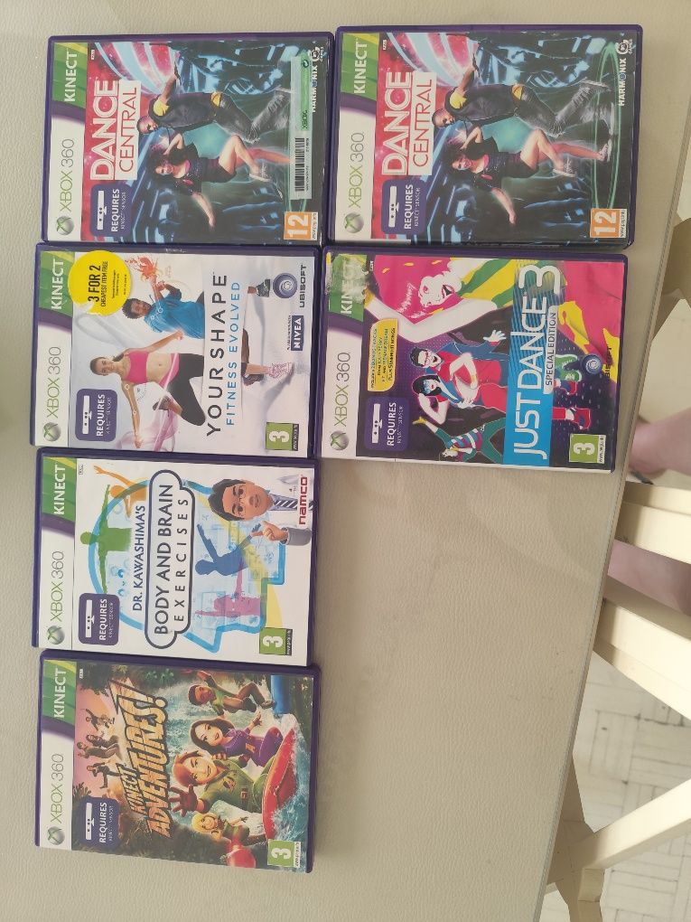 Kinect Xbox 360+ jogos+ cabos