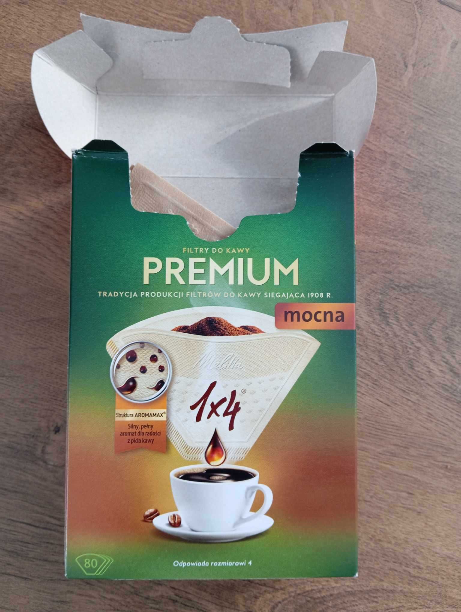 Papierowe filtry do kawy premium marki Melitta - 66 sztuk - Rozmiar 4