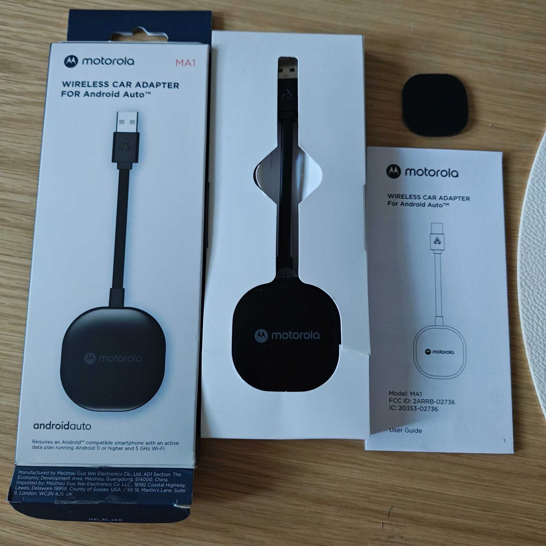 Adapter Android Auto Motorola MA1 androidauto bezprzewodowo do auta
