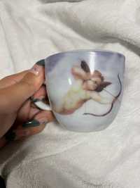 Caneca cupido pintura vintage