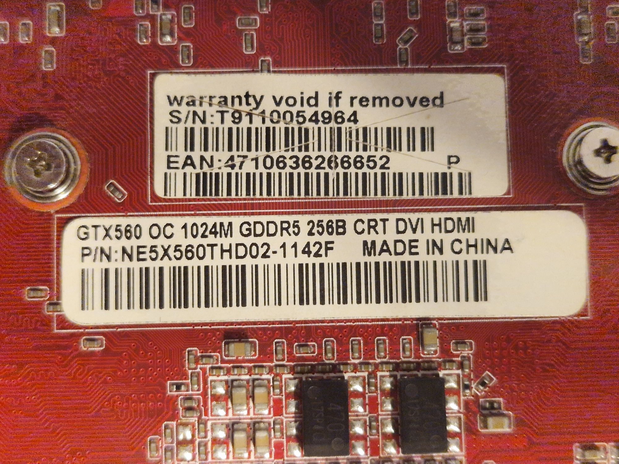 Nvidia GeForce GTX 560 Palit 1024mb