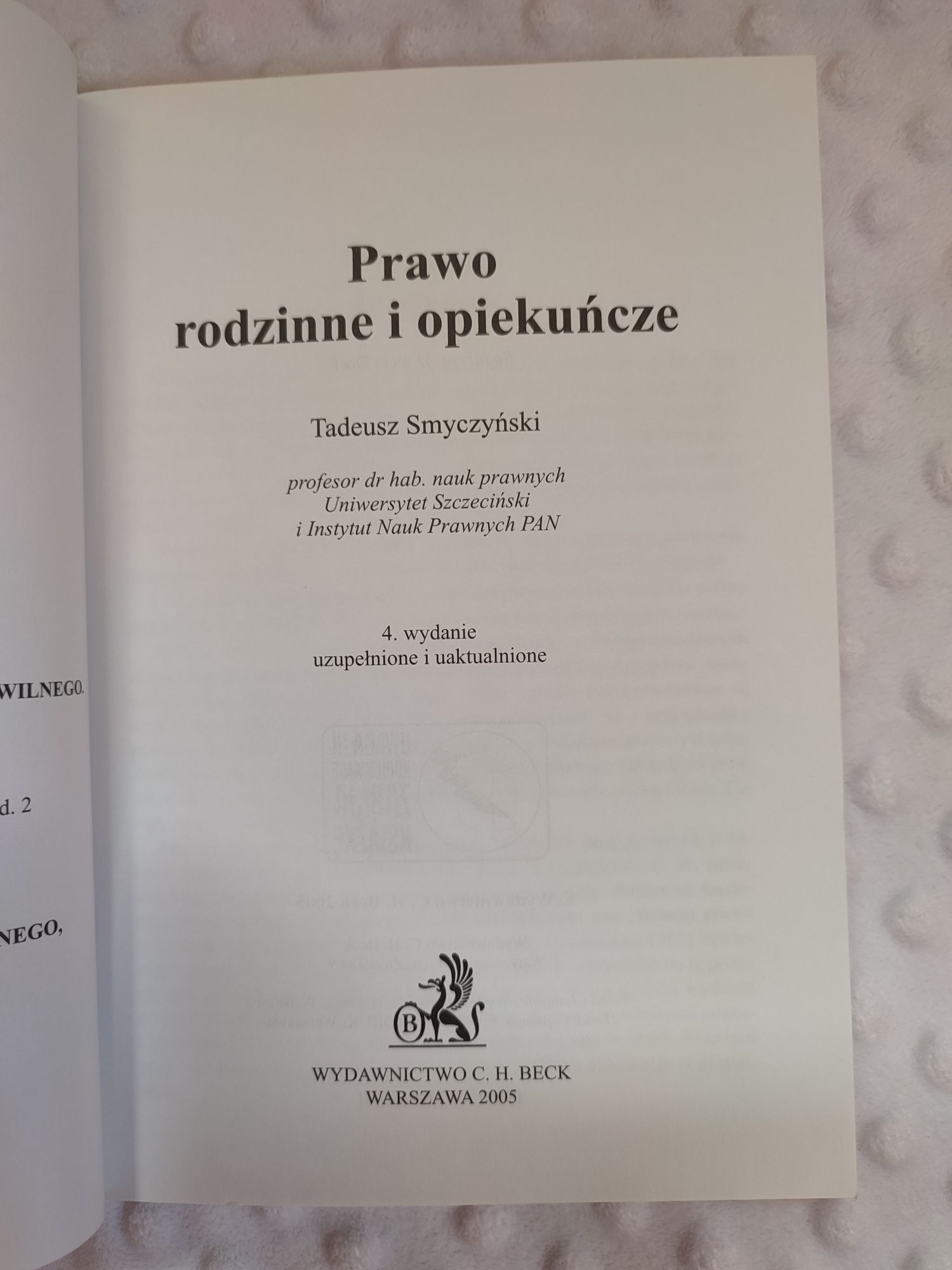 Beck Prawo rodzinne i opiekuńcze Smyczyński