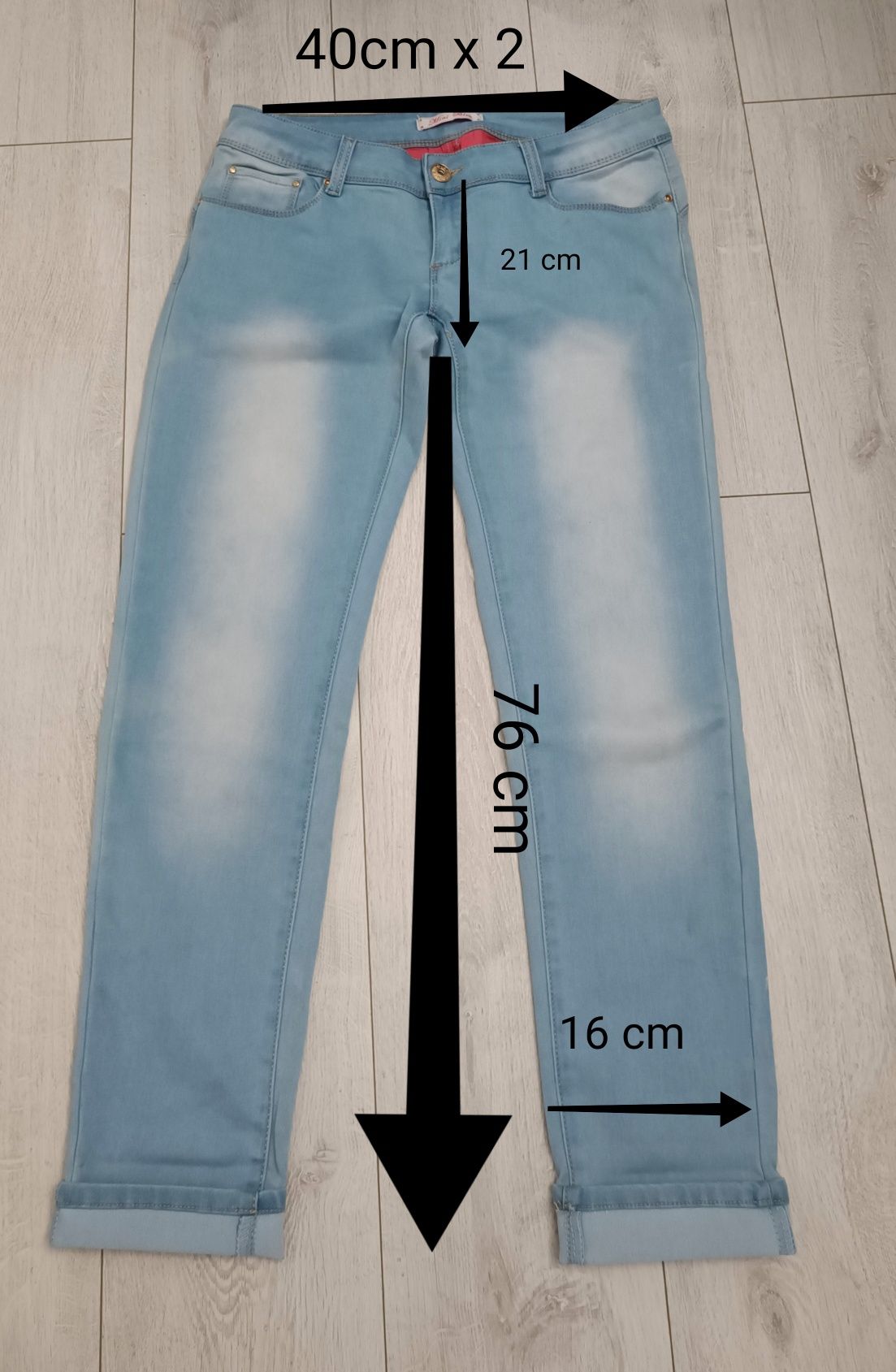 Spodnie jeansowe, biodrówki roz 31. Stan bardzo dobry.
