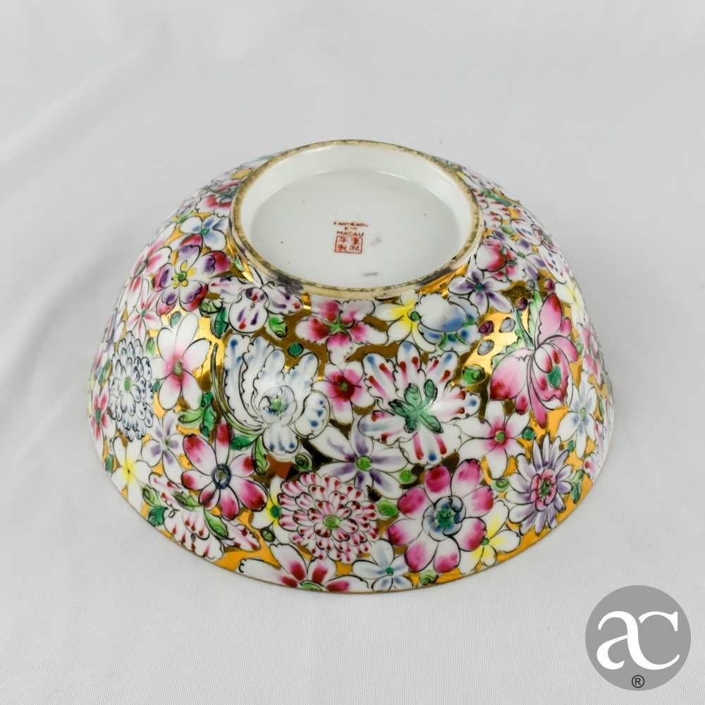 Taça porcelana da China, decoração “Mille Fleure”, circa 1960