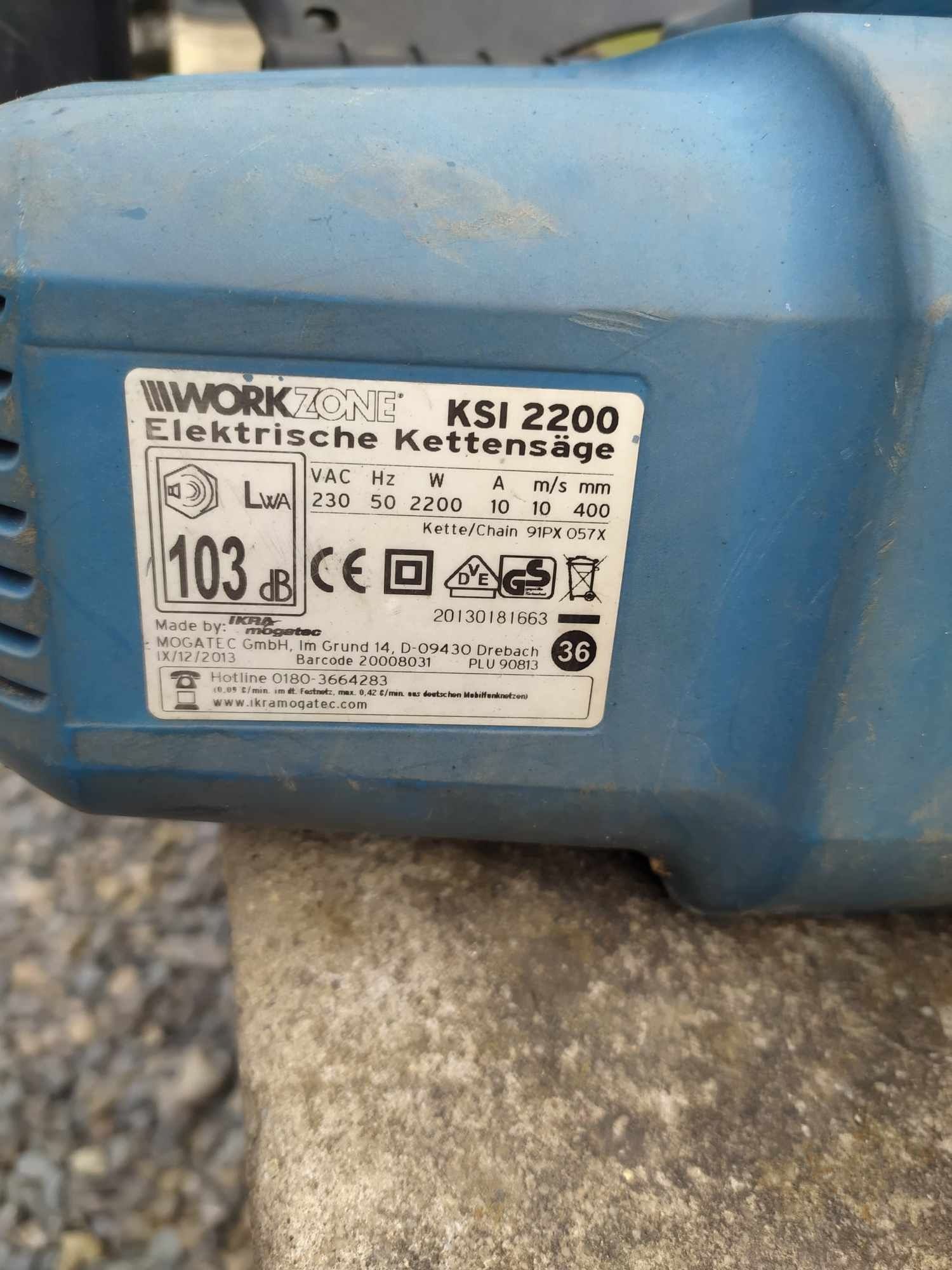 PIŁA elektryczna łańcuchowa workzone ksi 2200 i rek 1840