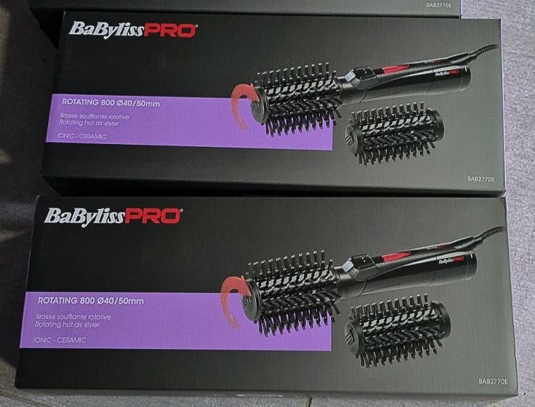 фен-щітка, плойка, вирівнювач, BaByliss PRO BAB2770E Rotating 800W