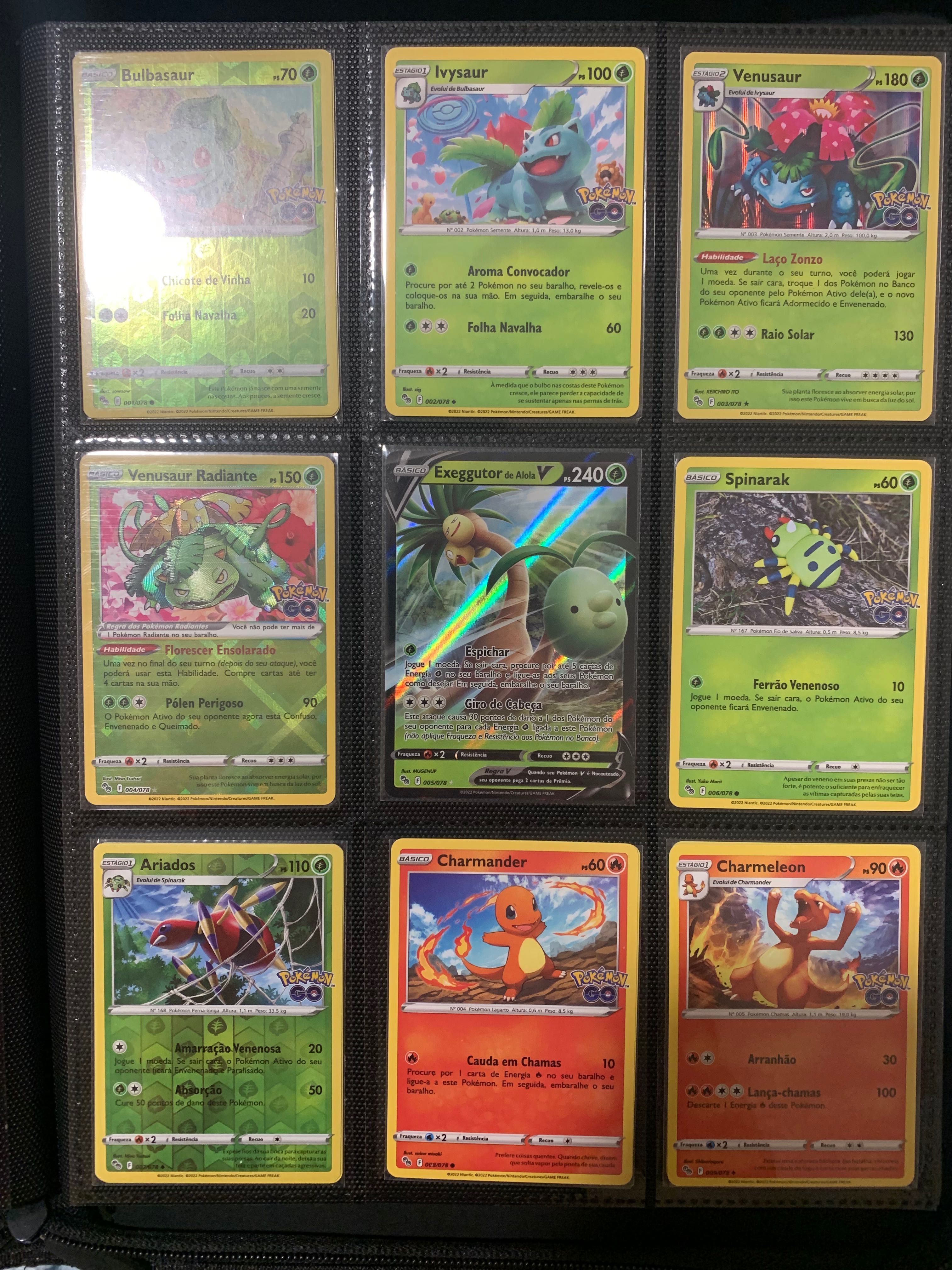 Coleção Completa Pokémon GO - Produto Importado do Brasil + Energ. JP