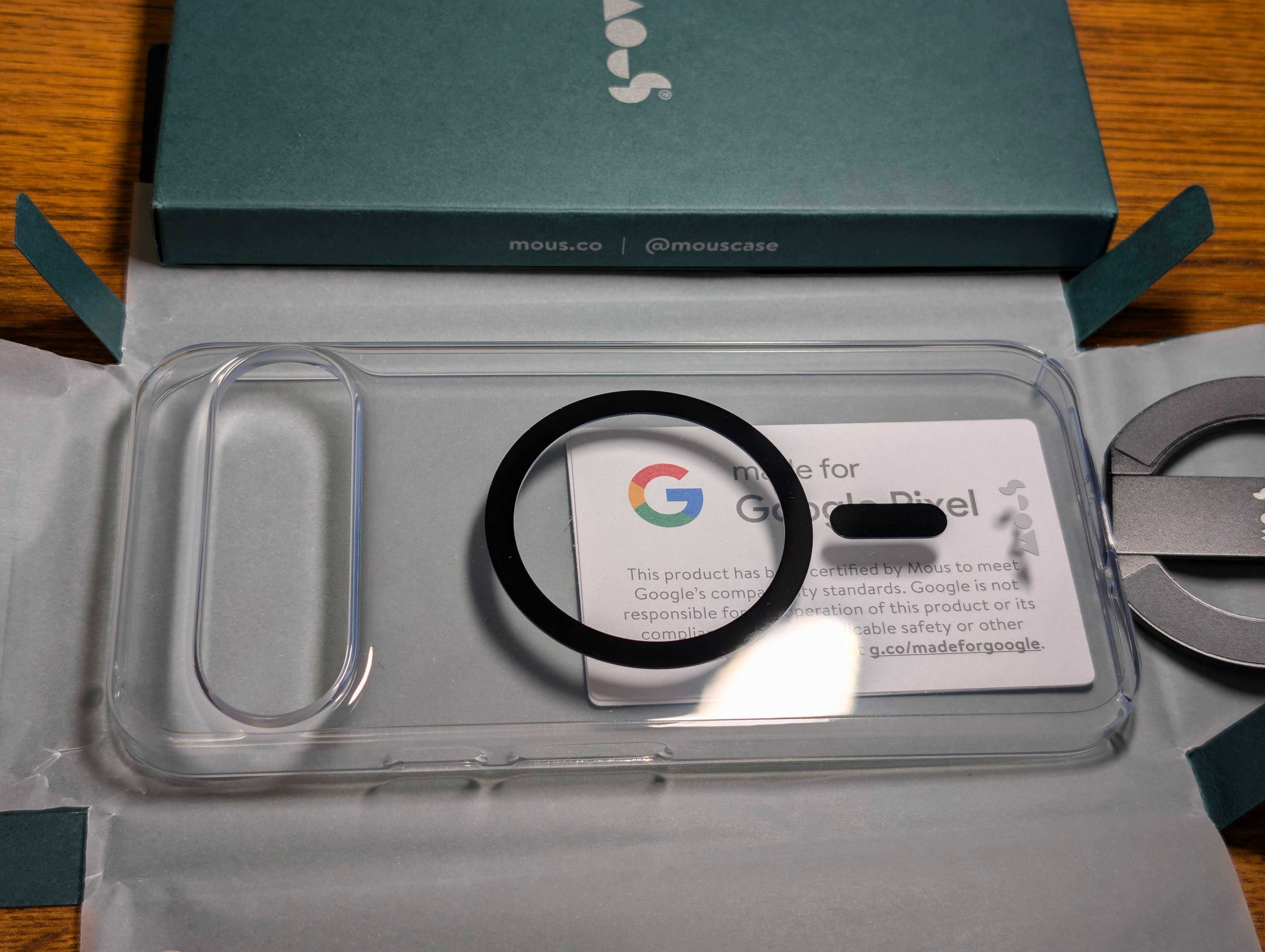 Чехол Mous к Google Pixel 9 Pro XL, модель Super Thin Crystal Clear.