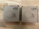 Dwie podsufitki LED czarny mat nowe