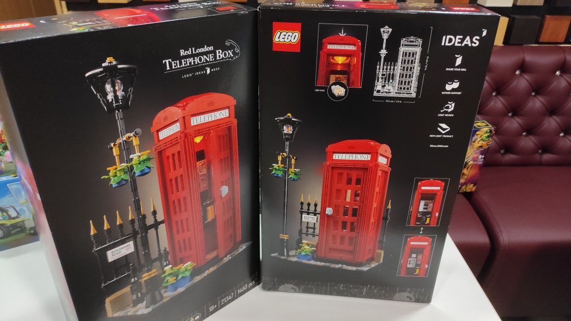 Конструктор LEGO IDEAS 21347 Красная лондонская телефонная будка