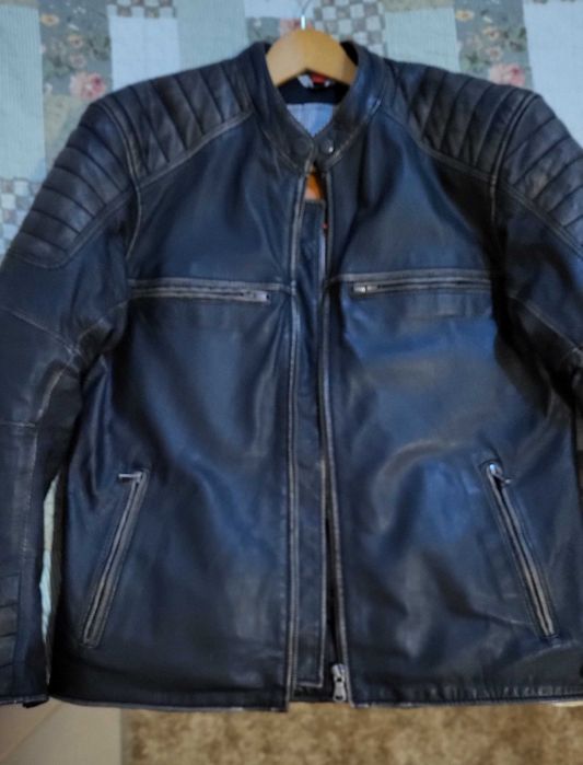 Blusão em couro homem