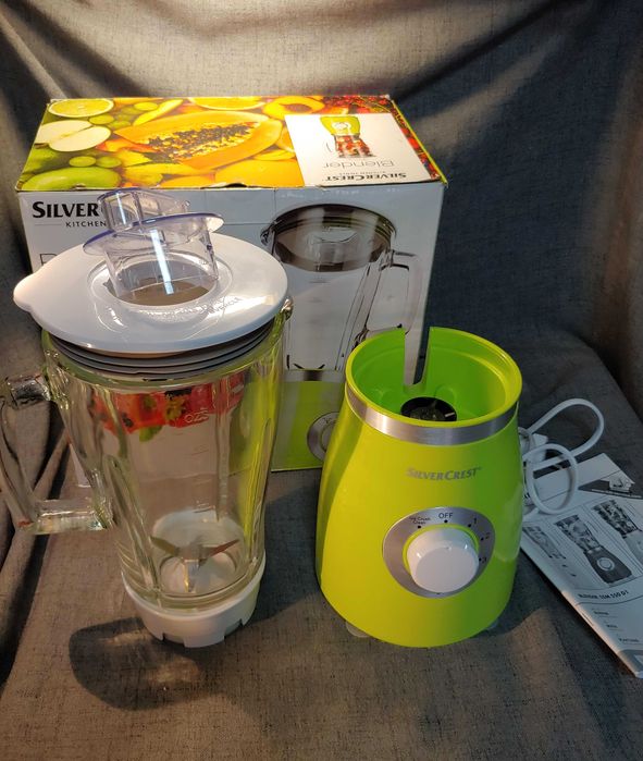 Blender ze szklanym kielichem dzbankiem Silvercrest mikser SSM 550 D1