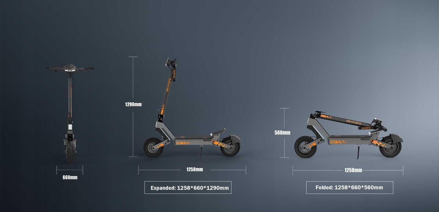 KuKirin G2 15AH 1200W 45KM/H 50KM hulajnoga elektryczna
